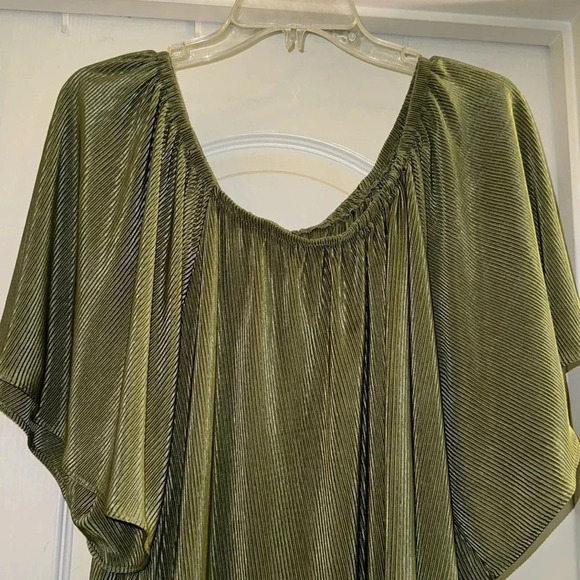 Roz&Ali Pleated off the Shoulder Blouse - Picture 2 of 6